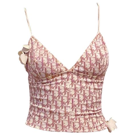 dior pink tank top